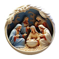 Miniatyrbilde 3 av 4: 6 stk Julekrybbe Ornamenter, Akryl Julekrybbe Ornament, Hengende Ornament Julekrybbe Henger Til Jul [DB] 6pcs