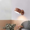 Pikkukuva 5 / 5: Led-seinälle asennettavat lukuvalot, puinen magneettinen seinävalaisin, Usb-kääntyvä seinävalaisin lukemiseen, opiskeluun, sängyn viereen [DB] Dark brown