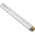 Handhållet cylindriskt duschmunstycke i polerad silverkoppar för badrum 17*2,4 cm [DB]