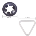 Miniatyrbillede 3 af 5: Db Tørretumbler Rem Rulle Kit til Whirlpool Kenmore WPW10314173 W10314171 4392065 WP4392065 691366 341241 349241T Black White