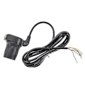 Miniatyrbillede 4 af 5: Elektrisk cykelgasaccelerator til elcykel/e-cykel/mountainbike gasregulering af hastighed [Db] Black