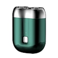 Miniatyrbillede 1 af 5: USB Genopladelig Mini-barbermaskine Lommeformat Bærbar Elektrisk Barbermaskine til Mænd [db] Green