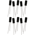 Pikkukuva 1 / 4: 10 x 10uf 50v 105c Säteittäinen elektrolyyttinen kondensaattori 5x11mm