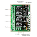 Pikkukuva 3 / 5: 12V 4CH kanavainen 433Mhz langaton kaukosäädin kytkin integroitu piiri 2 lähettimellä DIY Rep [DB]