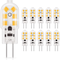 Pikkukuva 1 / 5: G4 LED-lamppu 1,5 W, lämmin valkoinen 3000 K, AC/DC 12 V:n valaisinlamput vastaavat 20 W:n halogeenia, 180 lm, himmennettävä, 10 kpl