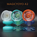 Miniatyrbilde 3 av 5: Yoyo - Magic Toy Yoyo K2, Transparent, Fargerik, For Gutter, Klassisk, Barndom, Ball, For Nybegynnere db K2 Transparent Blue