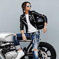Miniatyrbild 5 av 5: Jean Chains, Byxor Kedja Byxor Kedja Punk Fjäder Byxor Kedja För Byxor