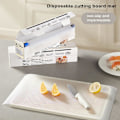 Miniatyrbild 3 av 5: Skärbräda Matta Lätt att Rengöra Bekväm Engångsskärbräda Ark för Matlagning Resor Grillning Kaesi [DB] B