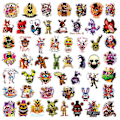 Miniatyrbilde 3 av 4: 50 stk Five Nights At Freddy's Spill Graffitiklistremerker Vanntette Fnaf Dekaler for Vannflasker, Bærbar PC, Telefon, Skateboard, Bagasje [DB]