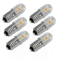 E10 6V AC DC 2W LED kierrekantainen polttimo valonlähde lamppu [db] 6pcs-White