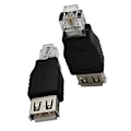 Miniatyrbild 5 av 5: USB A Hona till Ethernet RJ11 6P2C Hane Adapter Kontakt Router Adapter db