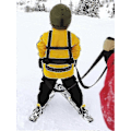 Miniatyrbild 5 av 5: Skidsele för barn Nybörjare Skidträningssele Skridskoåkning Snowboard js [DB] Blue