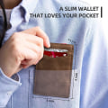 Miniatyrbild 2 av 5: Slim plånböcker för män Rfid Money Clip Wallet Herr Front Pocket Minimalist Wallet