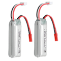 Miniatyrbillede 2 af 5: 2 stk. RC Flyvemaskine Lithium Batteri 7.4v 600mah RC Flyvemaskine Udskiftningsbatterier til Wltoys Xk A280 RC Flyvemaskine [DB]