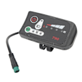 Miniatyrbillede 2 af 4: Elektrisk Cykel LED Strømdisplay Panel Elektrisk Cykel Modifikation Display Meter Med Vandtæt 5p Hanstik Til 22.2mm Styr [db] 24V