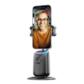 Miniatyrbild 1 av 5: Smart 360° Auto Ansiktsföljande Stativ Skrivbordsföljande Spårning Gimbal för Vlogg Videoinspelning DB No Light