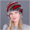 Miniatyrbillede 1 af 5: Dame Fur Beanie Hat med Plyslag for at Holde Varmen til Kolde Vinterudendørsaktiviteter [DB] 12