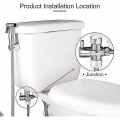 Miniatyrbilde 2 av 4: G1/2\" T-adapter med avledningsventil for vannstrømsvifte for baderom 3-veis dusj solid messing polert krom Cisea [DB]