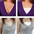 Miniatyrbillede 2 af 5: 3 stk. Cleavage Safe Snap-On Mock Camisole Blonde Åndbar Elastisk til Kvinder [DB] as show