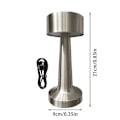 Miniatyrbild 3 av 4: Laddbar LED-bordlampa med beröringskänslig sensor, skrivbordslampa, sovrum, restaurang, bar, inredning [DB] Sliver Dumbbell