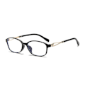 Pikkukuva 1 / 3: Lukulasit Sinivalosuodattimella Optiset Linssit Silmälasit +100 - +400 Astetta Silmälasit Unisex Miehille Naisille [db] Black 400 Degree