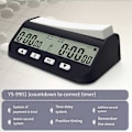 Miniatyrbild 2 av 5: Schacktimer Professionell Schackklocka Multifunktionell Digital Klocka [DB] Black