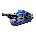 Miniatyrbillede 1 af 5: Elektrisk lille tank til børn, lys- og lydeffekter, manuel tårn, universel tank, legetøjstank Db A