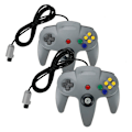 Miniatyrbild 2 av 5: Klassisk Spelkontroll Gamepad Joystick för Nintendo 64 N64 System {Db) Translucent red 15*10*5