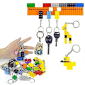 Pikkukuva 4 / 5: DIY Rakennuspalikat Avaimenperä Riippuva Rengas Tiilet Tarvikkeet Avaimenperä Luovat Tiilisarjat Yhteensopiva Kaikkien Merkkien Lelujen Kanssa [db] 2x3 10pcs