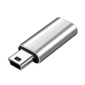 Miniatyrbilde 1 av 5: Usb C til Mini Usb Adapter Type C Hunn til Mini Usb Hann Konverter Kontakt [DB] Silver gray