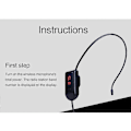 Miniatyrbillede 4 af 5: Sort Bærbar FM Trådløs Mikrofon Headset Radio Megafon Til Turguide Undervisning Møde Forelæsninger Forbrugsvarer db Black