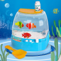 Miniatyrbilde 2 av 5: Elektrisk lite fisketank fiskefisk simulering akvarium interaktivt leketøy fisk for fôr og svømming Db