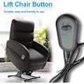 Miniatyrbillede 2 af 5: Elektrisk Recliner Fjernbetjening Abs 2 Knapper Manuel Kontrol Til Recliner Stol Sofa Elektrisk Løftestol Seng Afslapning {DB}