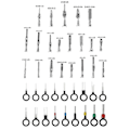 Miniatyrbild 3 av 5: 340 st 1/1,5/1,8/2,2/2,8/3,5 mm Terminalstift Kabelhärva Stift Hane Hona Automotive Elektrisk Conn [db]