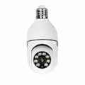 Miniatyrbillede 1 af 5: HD Pære Kamera, Smart Sikkerhedskamera System, 360 Graders Trådløst Hjemmeovervågningskamera med 5G WiFi, Fuld Farve Dag og Nat, Smart Mot [Db] White
