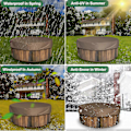 Miniatyrbild 3 av 3: Badkarsskydd Vattentätt Anti-UV Spa Badtunna Skydd Utomhusmöbler Nytt [DB] Black