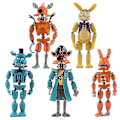 Miniatyrbillede 2 af 4: 5 stk. Five Nights At Freddys Actionfigurer Legetøj Security Breach Serie Glamrock Foxy Bonnie Fazbear Pvc Dukke Fnaf Til Børnegave [DB] 12pcs