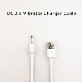 Miniatyrbillede 4 af 4: USB DC 2,5 Vibrator Opladningskabel Ledning Til Genopladelige Voksenlegetøj Vibratorer [DB] White