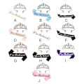 Miniatyrbilde 3 av 4: Pensjonist Sash og Tiara Sett - Gull Tiara Krone & Offisielt Pensjonert Pensjonist Sash For Kvinner. Perfekt For Pensjonistfest Db style 6