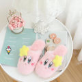 Miniatyrbillede 1 af 5: Nye Kawaii Star Kirby Tøfler Søde Indendørs Anime Kirby Plys Sko Vinter Skridsikre Varme Kvinder Hjem Bomuld Tøfler Piger Gave [DB] Size36-38 KIRBY