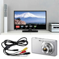 Miniatyrbild 2 av 5: Högkvalitativ Mini USB till 3 RCA-kabel för Sony Handycam-videokamera DCR-DVD, DCR-HC, DCR-SR, DCR-SX, DEV, HDR-CX, HDR-HC db