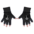 Pikkukuva 2 / 2: Unisex Aikuisten Risti-Sormittomat Hanskat {Db} Black One Size