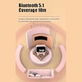 Pikkukuva 4 / 5: Langaton FM-radio, kannettava Bluetooth-kaiutin, pöytäherätyskello LED-näytöllä, tukee handsfree-toimintoa/tf-kortin toistoa -pinkki