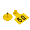 Miniatyrbild 1 av 5: Öronmärken för nötkreatur Numrerade öronmärken för boskap 3 färger [DB] Yellow