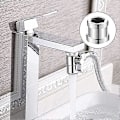 Miniatyrbillede 5 af 5: 2 STK Metal Vandhane Adapter 20mm Han Gevind til 22mm Han Gevind Længde Forlænger Hane Perlator Adapter Connector [db]