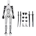 Miniatyrbild 1 av 5: T13 Actionfigur, Titan 13 Actionfigur, 3D-tryckt multiledbar rörlig T13 Actionfigur, Lucky 13 Actionfigur Skrivbordsdekor Present Db Transparent