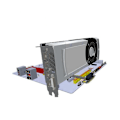 Pikkukuva 3 / 5: Pcie X1 -jatkokaapeli, kaksois oikea Pcie 3.0 X1 - X1 -jatkokaapeli, 8gbps Pci 1x -jatkokortti, nauha Ext [DB] As Shown