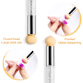 Miniatyrbilde 4 av 4: Neglesvamper for Ombre, Svamp Neglekunstbørste, Dobbelthodet Ombre Neglsvamp med 4 Utskiftbare Hoveder, for Gradient Negle Design