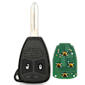 Pikkukuva 1 / 5: BEST KEY Kauko-ohjain Avain Dodge RAM JEEP Commander Compass Grand Cherokee Liberty Wrangler Chrysler KOBDT04A ID46 315/433 Mhz [DB] 2BUTTONS