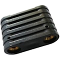Miniatyrbillede 2 af 5: 6 stk. Windsurfing Sort Plastik 2-Huls Fodstrop Indsats Windsurf Board Fodstrop Udskiftning Surfboa [DB]